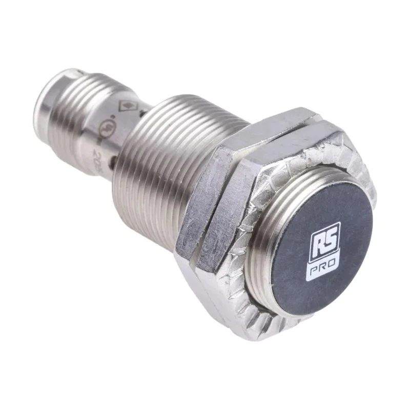 RS Pro Threaded Barrel Inductive Proximity Sensor M18 x 1 PNP 30V 8 mm Detection 200mA 206-6141
