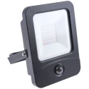 PowerLED Floodlight with PIR Sensor, 2835 LED, 30 W, 3000 lm, IP65, 265V AC, White, Flex-PIR-30-3K