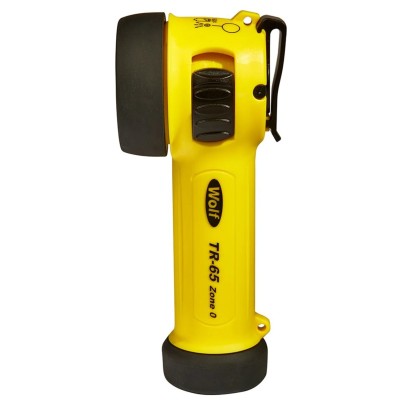 Wolf Safety ATEX IECEx LED Torch 300 lm, Chemical Resistant Thermoplastic Housing, 176 mm TR-65