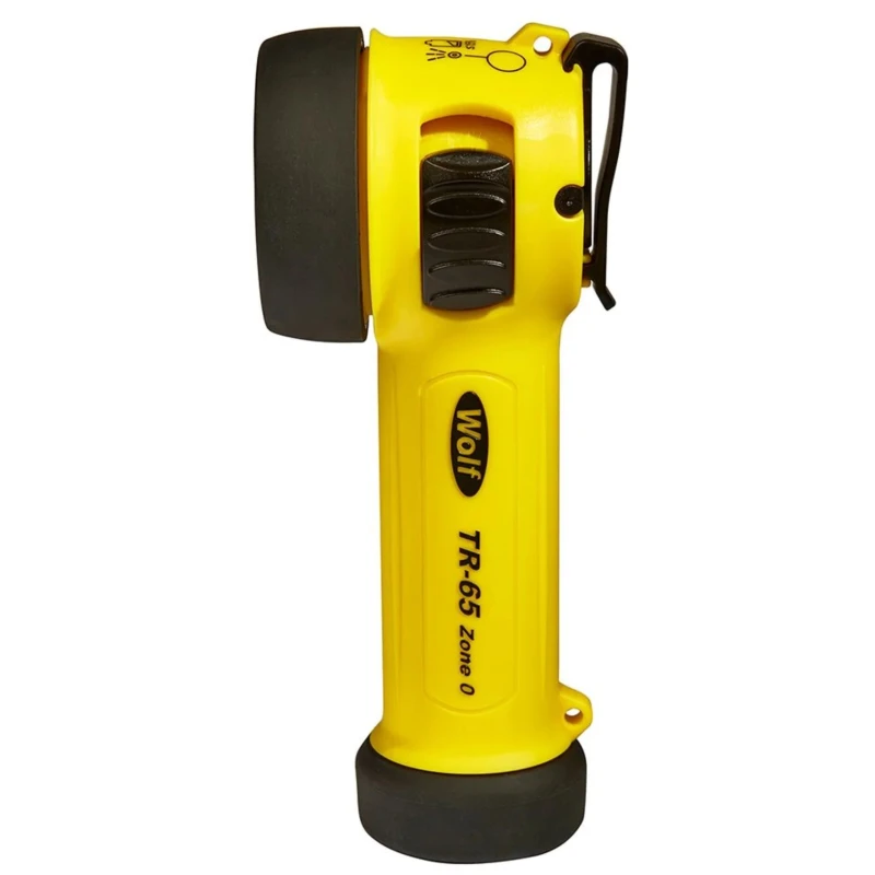Wolf Safety ATEX IECEx LED Torch 300 lm, Chemical Resistant Thermoplastic Housing, 176 mm TR-65