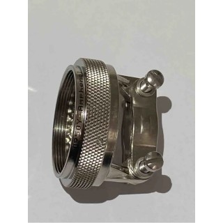 Amphenol Limited MILSize 11 Straight Circular Connector Backshell, Aluminium Alloy, Grey, 23.11mm Length M85049/38S11N
