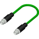 RS PRO Sensor Actuator Cable Male 8-way Straight to Male 8-way Straight, 10 m, PVC Jacket, IP67, 50-60V AC 206-7665