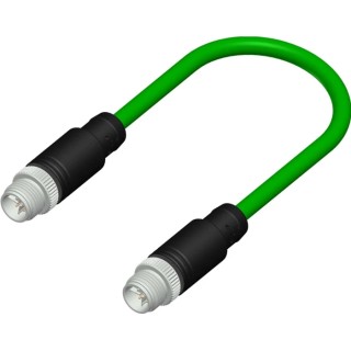 RS PRO Sensor Actuator Cable Male 8-way Straight to Male 8-way Straight, 10 m, PVC Jacket, IP67, 50-60V AC 206-7665