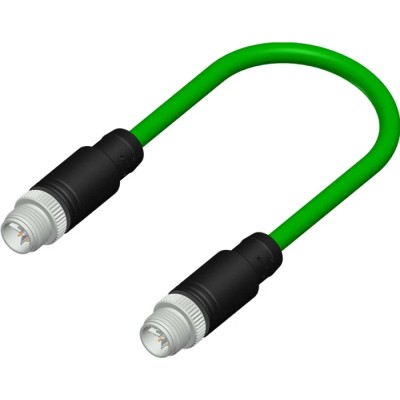 RS PRO Sensor Actuator Cable Male 8-way Straight to Male 8-way Straight, 10 m, PVC Jacket, IP67, 50-60V AC 206-7665