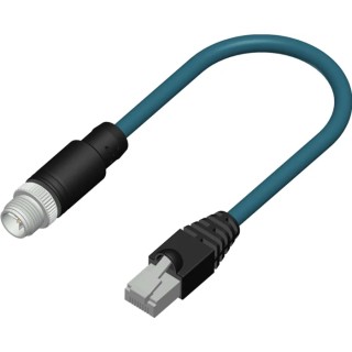 RS PRO CDM Cat6a Ethernet Cable Straight Male to RJ45 Male, 10 m Length, Shielded PVC Jacket, 60V Cat6a