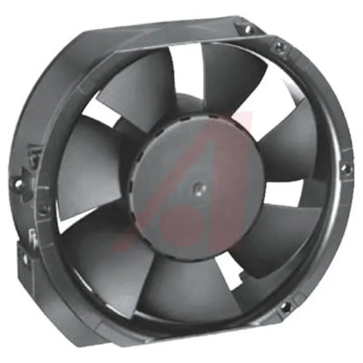 ebm-papst 6400 Series Axial Fan, 24V DC, 410 m³/h Air Flow, 17W Power, 755mA Max Current, 172mm x 51mm x 51mm 6424R-343