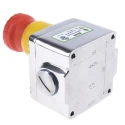 IDEM ES Series Twist Release Emergency Stop Push Button Surface Mount 2 NC/1 NO Stainless Steel Housing IP69K IP69K