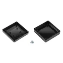 RS PRO Black Black Lid ABS General Purpose Enclosure IP20 IK06 35.3 mm x 100 mm x 100 mm IP20