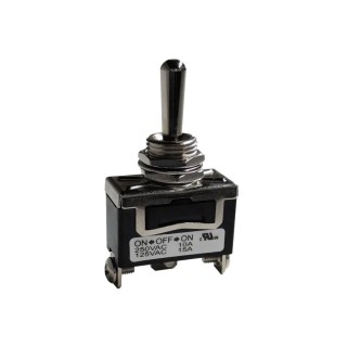 RS PRO Toggle Switch, PCB Mount, On-Off-On, SPDT, Screw Terminal, 250 V ac 206-6998
