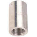 RS PRO Stainless Steel Pipe Fitting Straight Circular Coupler Female Threaded 1/2 in x Female 1/2 in 826-7009