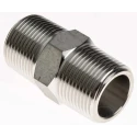 RS PRO Stainless Steel Pipe Fitting Straight Hexagon Nipple Male 3/4 in x Male 3/4 in 826-7056