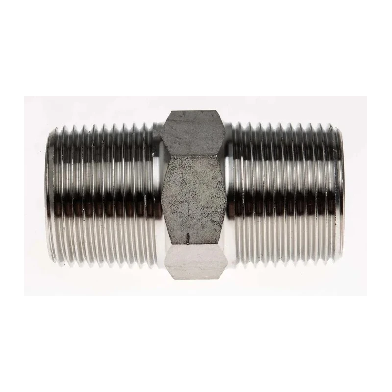 RS PRO Stainless Steel Pipe Fitting Straight Hexagon Nipple Male 3/4 in x Male 3/4 in 826-7056