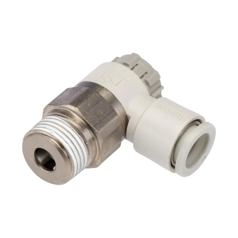 SMC Pneumatic Speed Controller with 3/8 in R Inlet Thread and 10 mm One-touch Outlet AS3201F-03-10SA