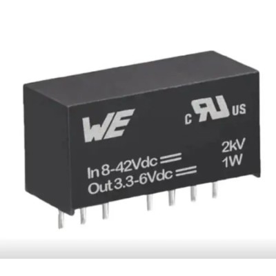 Wurth Elektronik 5-Channel Adjustable DC/DC Converter, 6V Output, 3.3V Min Output, 300 mA, 8-Pin SIP Package 17791063215