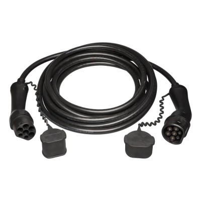 ABB 32A EV Charging Cable 7m, Three-Phase, 400V AC, Terminated, Black Sheath 6AGC082537