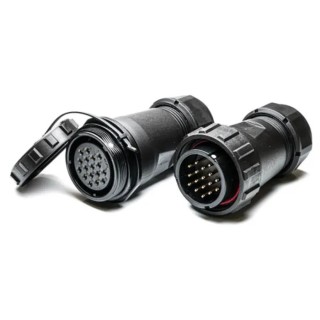 RS PRO Industrial Circular Connector, 17 Contacts, Cable Mount, Plug/Socket, Male/Female, IP68 Rated, 500V, 10A 207-0665