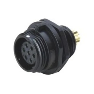 RS PRO Circular Connector 7 Contacts Front Socket Male IP68 Polyamide 66 SP13 Series 207-0644