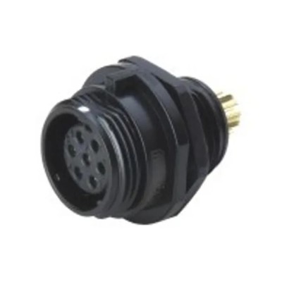 RS PRO Circular Connector 7 Contacts Front Socket Male IP68 Polyamide 66 SP13 Series 207-0644