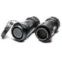RS PRO Industrial Circular Connector 26 Contacts Cable Plug Socket Male/Female IP68 400V 5A SP29 Series 207-0671