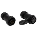 RS PRO Industrial Circular Connector 10 Contacts Cable Plug Socket Male Female IP68 500V 10A SP29 Series 207-0658
