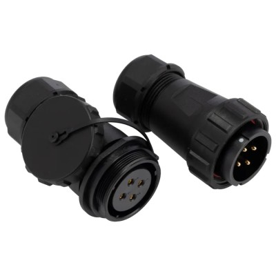 RS PRO Industrial Circular Connector 4 Contacts Cable Plug Socket Male/Female IP68 Rated SP29 Series 207-0684