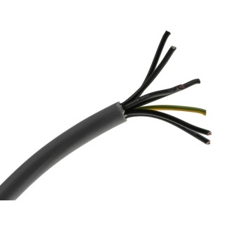 RS PRO Control Cable 7 Cores 0.5mm² 20 AWG Unscreened 50 m Grey Polyvinyl Chloride Sheath 827-4293