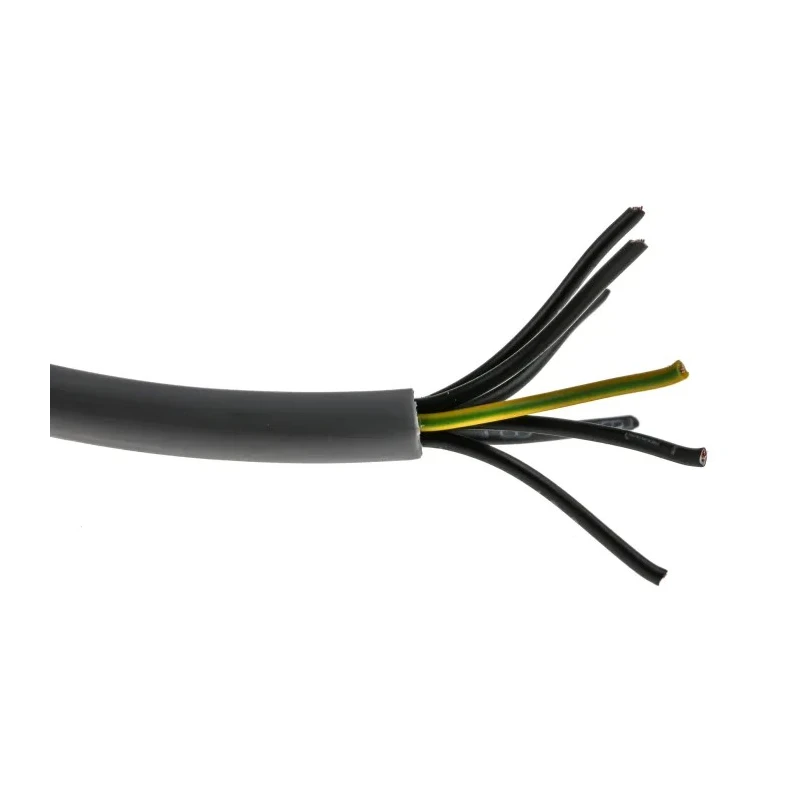 RS PRO Control Cable 7 Cores 0.5mm² 20 AWG Unscreened 50 m Grey Polyvinyl Chloride Sheath 827-4293