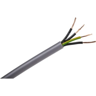 RS PRO Control Cable 4 Cores 0.5mm² 20 AWG Unscreened 50 m Grey Polyvinyl Chloride Sheath 827-4268