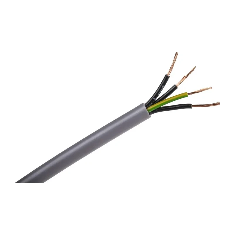 RS PRO Control Cable 4 Cores 0.5mm² 20 AWG Unscreened 50 m Grey Polyvinyl Chloride Sheath 827-4268