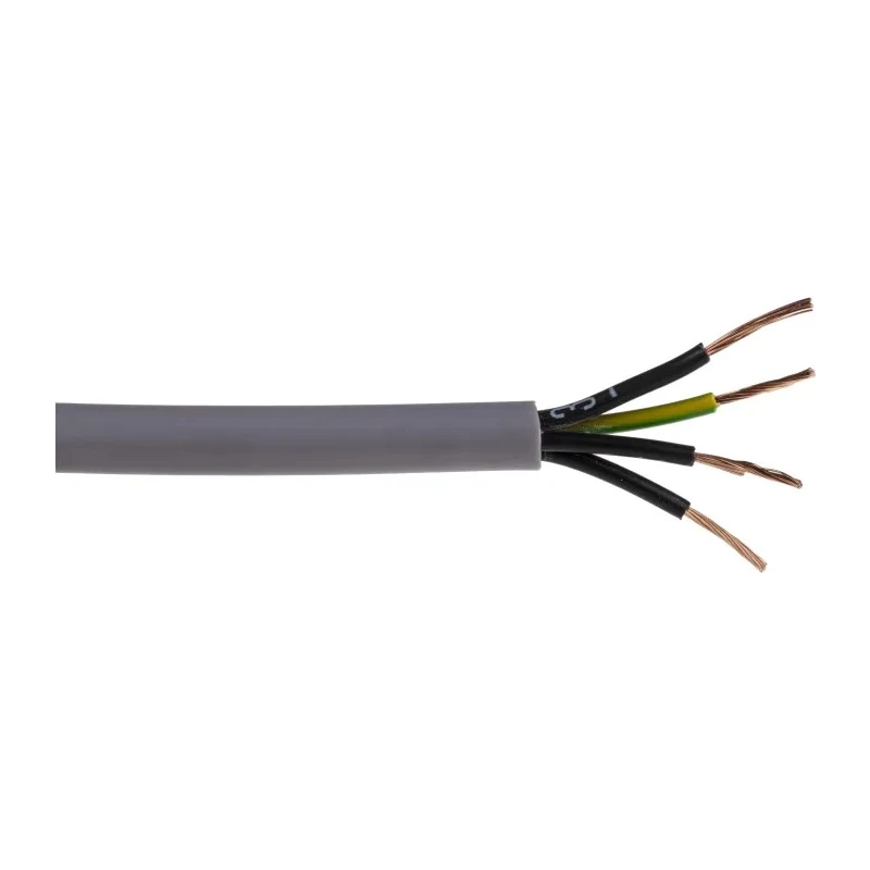 RS PRO Control Cable 4 Cores 0.5mm² 20 AWG Unscreened 50 m Grey Polyvinyl Chloride Sheath 827-4268
