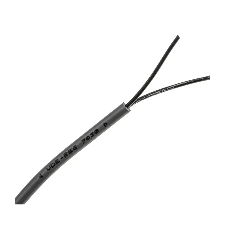 RS PRO Control Cable 2 Cores 0.75mm² 18 AWG Unscreened Grey Polyvinyl Chloride Sheath 50 m 827-4243