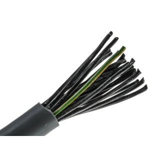 RS PRO Control Cable, 25 Cores 0.5mm² 20 AWG, Unscreened, 50 m, Grey Polyvinyl Chloride Sheath 827-4319