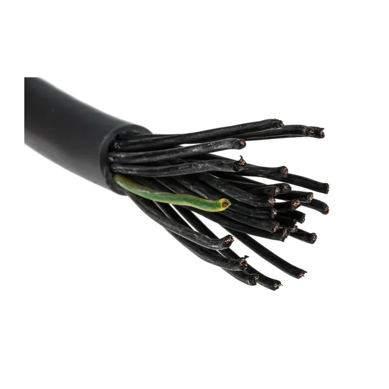 RS PRO Control Cable, 25 Cores 0.5mm² 20 AWG, Unscreened, 50 m, Grey Polyvinyl Chloride Sheath 827-4319