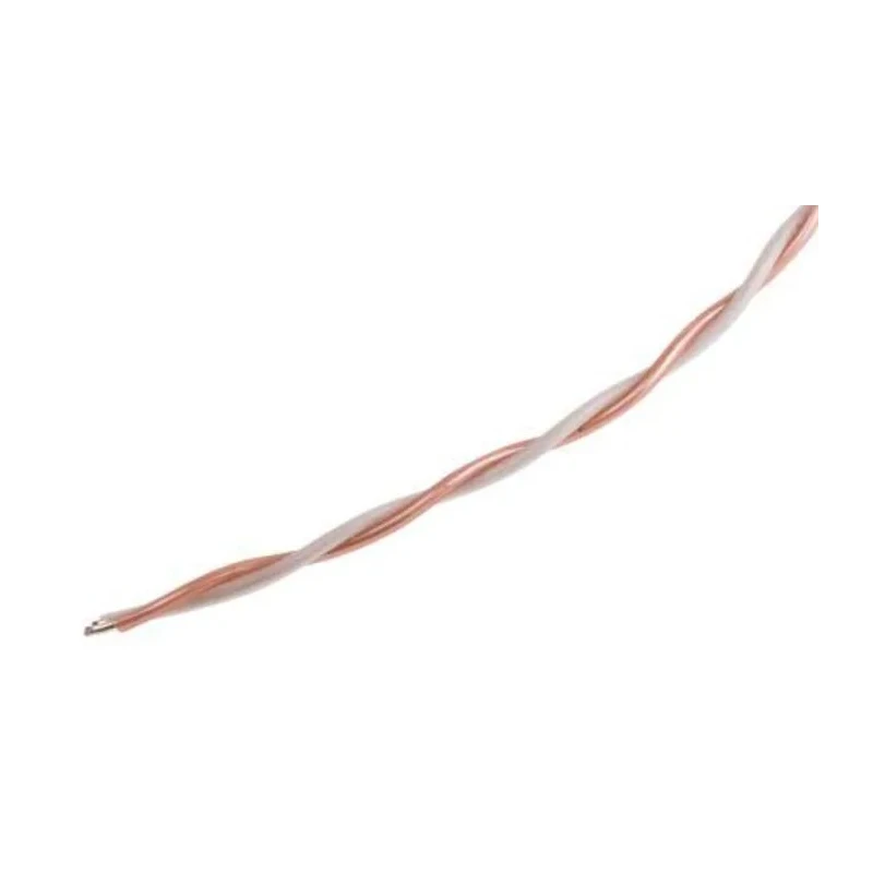 RS PRO Unscreened Type T Thermocouple Cable, Polytetrafluoroethylene Insulation, 100 m Length, 260°C Max, 1 x 0.2 mm 827-5820