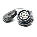 RS PRO Industrial Circular Connector, 8 Contacts, Rear Mount Socket, Female, IP68, 500V, 25A, Nylon Polycarbonate 207-0786
