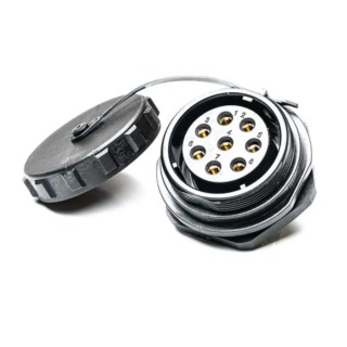 RS PRO Industrial Circular Connector, 8 Contacts, Rear Mount Socket, Female, IP68, 500V, 25A, Nylon Polycarbonate 207-0786