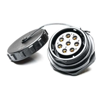 RS PRO Industrial Circular Connector, 8 Contacts, Rear Mount Socket, Female, IP68, 500V, 25A, Nylon Polycarbonate 207-0786