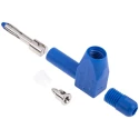 RS Pro Blue Male 4 mm Banana Plug Connector, Solder Termination, 1000V, 20A, Nickel Plating 207-0878