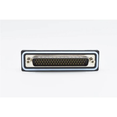 Norcomp HDF 62 Way Right Angle 2.41 mm Pitch Surface D-Sub Connector with 4-40 Board Lock Male HDF-R62-113L461