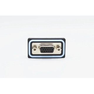 Norcomp HDF 15 Way Vertical 2.29 mm Pitch Surface D-Sub Connector with 4-40 Board Lock Female HDF-V15-213L051