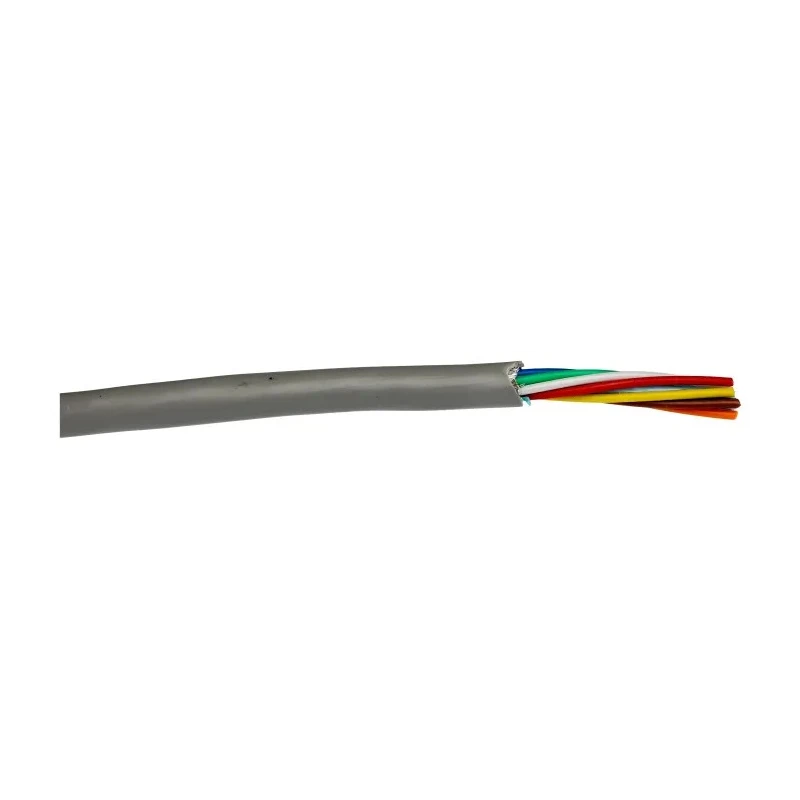 Alpha Wire Alpha Essentials Communication & Control Series Control Cable, 8 Cores, 0.23mm² 24 AWG, Screened PVC 1218C SL005