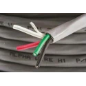 Alpha Wire Alpha Essentials Communication & Control Control Cable, Screened, 4 Cores, 0.35mm² 22 AWG, 30 m, Grey 1294C SL005