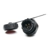 RS PRO Circular Connector, 3 Contacts, Front Mount, Socket, Male, IP67, 250V, 13A, SY13 Series 207-2283