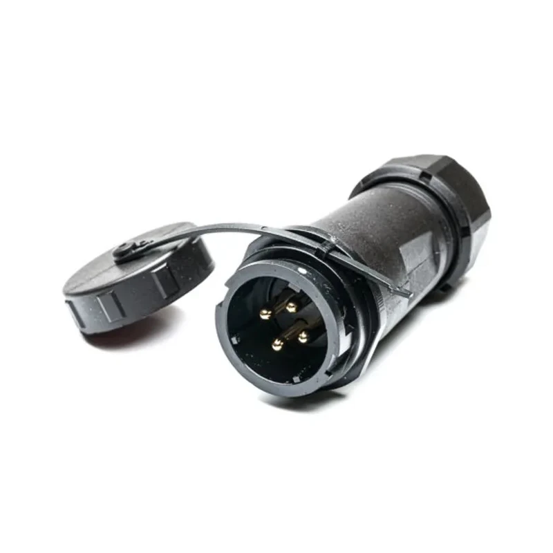 RS PRO Industrial Circular Connector 4 Contacts Cable Mount Socket Male IP67 500V 10A SY21 Series 207-2341