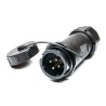 RS PRO Industrial Circular Connector 4 Contacts Cable Mount Socket Male IP67 500V 10A SY21 Series 207-2341