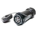 RS PRO Circular Connector 5 Contacts Cable Mount Socket Female IP67 500V 30A SY21 Series 207-2355