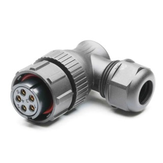 RS PRO Circular Connector 5 Contacts Cable Standard Plug Female IP67 SY21 Series 207-2428