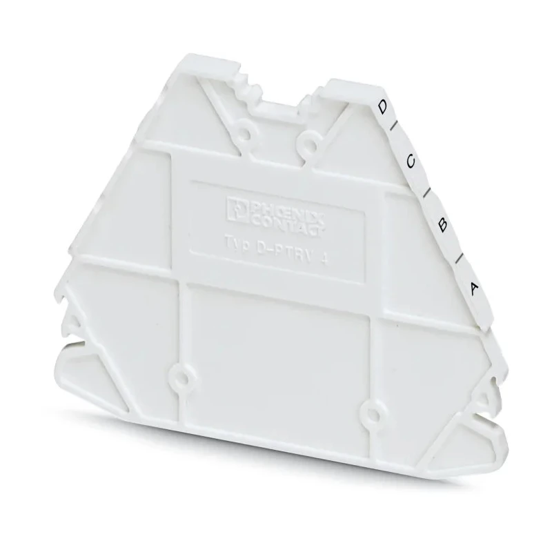 Phoenix Contact End Cover Accessory for DIN Rail Terminal Blocks D-PTRV 4 WH D-A Series 3270237