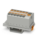 Phoenix Contact 13 Way Distribution Block 800 V, 63 A, Polyamide Housing, Grey 3273614