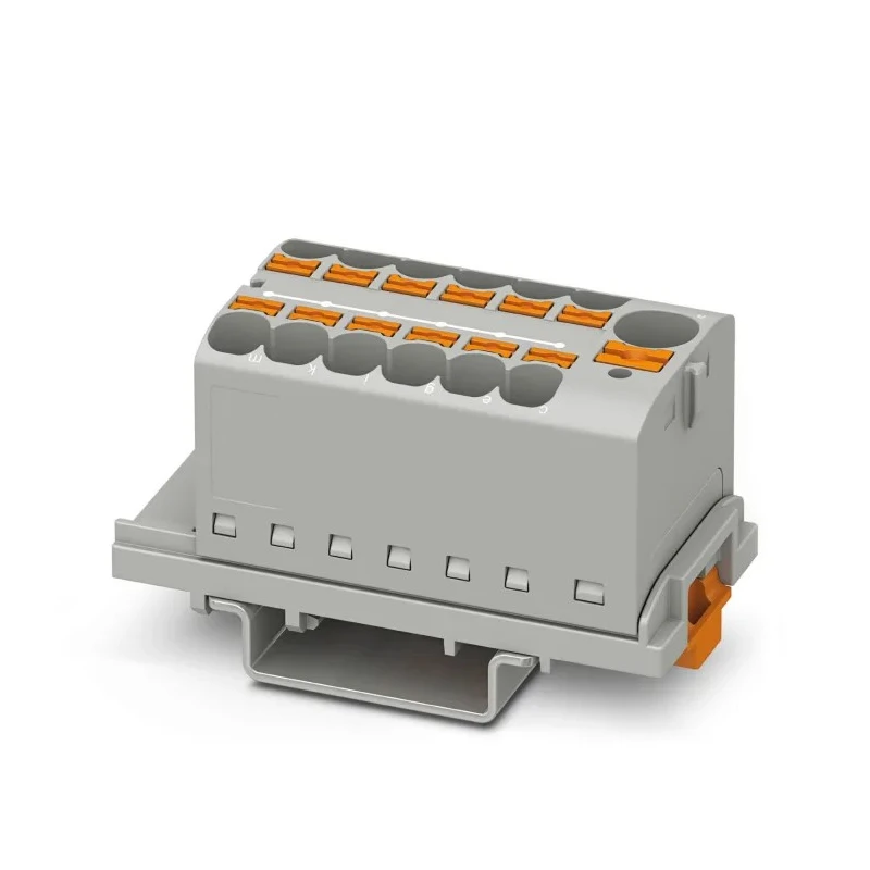 Phoenix Contact 13 Way Distribution Block 800 V, 63 A, Polyamide Housing, Grey 3273614